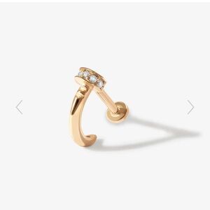 Adornmonde 14k gold, diamond Bayle Nail Earring